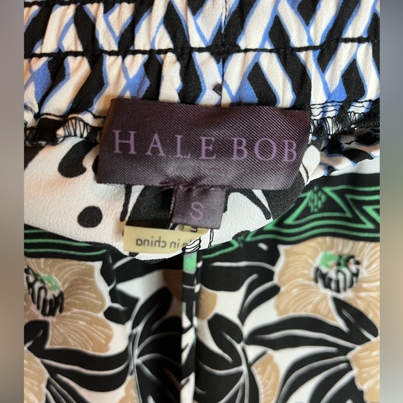 Hale Bob Floral Shorts, Smocked Drawstring Waist - Picture 4 of 10